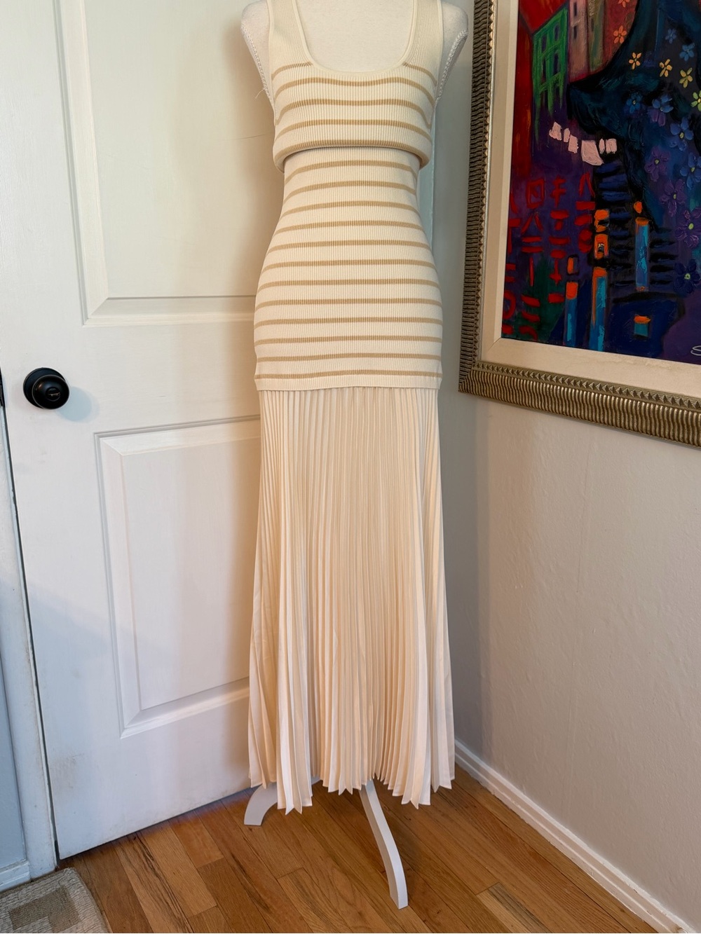 NWT rag & bone Millie Sleeveless Striped Maxi Dress Sz Sm - Picture 3 of 13
